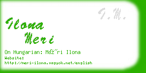 ilona meri business card